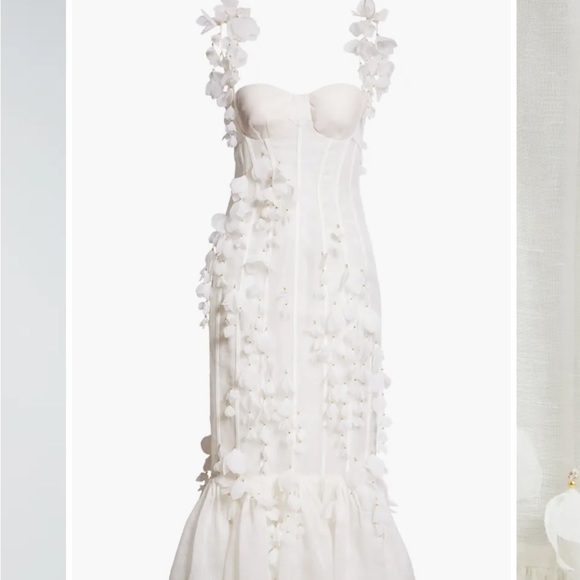 Zimmermann Petals Linen & Silk Corset Gown - Picture 9 of 11